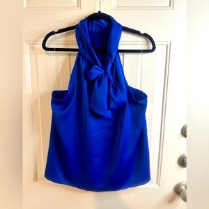 Plus Size| A New Day Royal Blue Halter Tank| Wear Bow in Front or Back